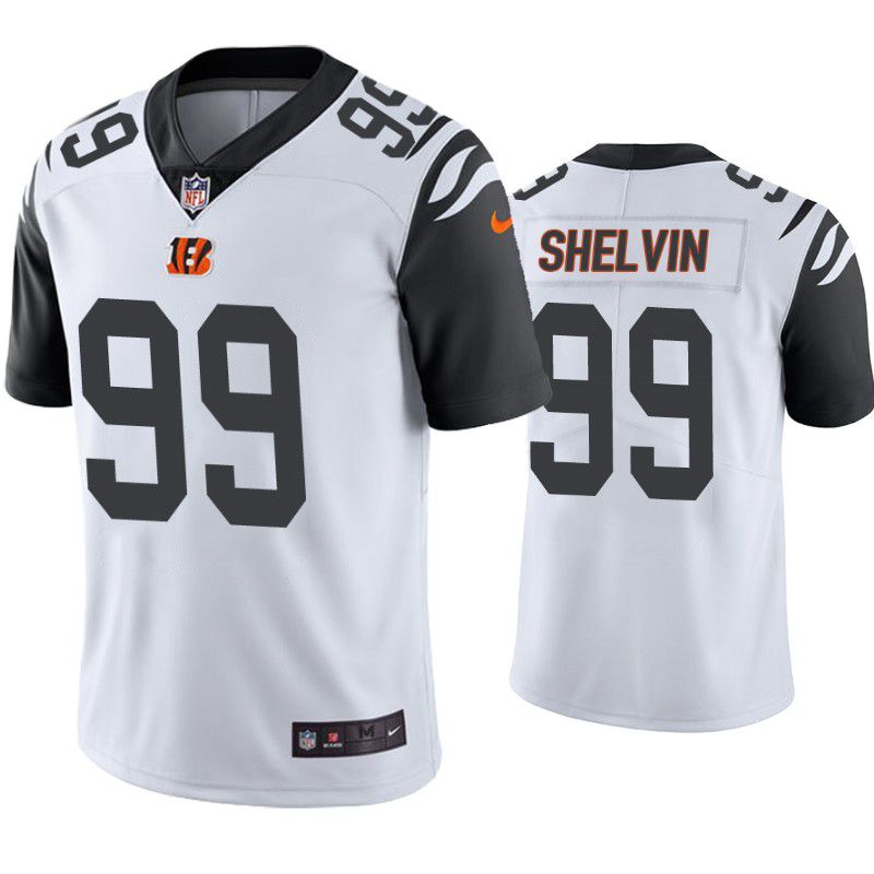 Men Cincinnati Bengals 99 Tyler Shelvin Nike White Color Rush Legend NFL Jersey